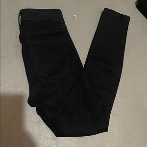 GAP High Rise Universal Jegging - Black 0 skinny jeans
